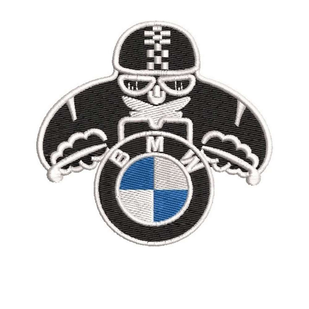 BMW Moto logo diseño de bordado