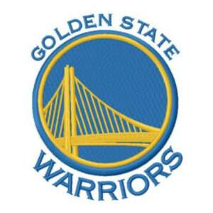 diseño bordado golden state warriors nba basketball