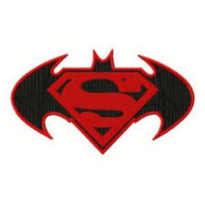 diseño bordado super batman