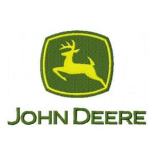 John Deere logo diseño de bordado