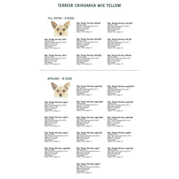 Pack caras de perros coloridas Vol. 3 - diseños de bordado
