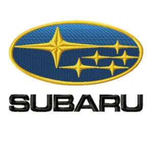 Subaru logo diseño de bordado